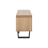 Natural Wood Media Console