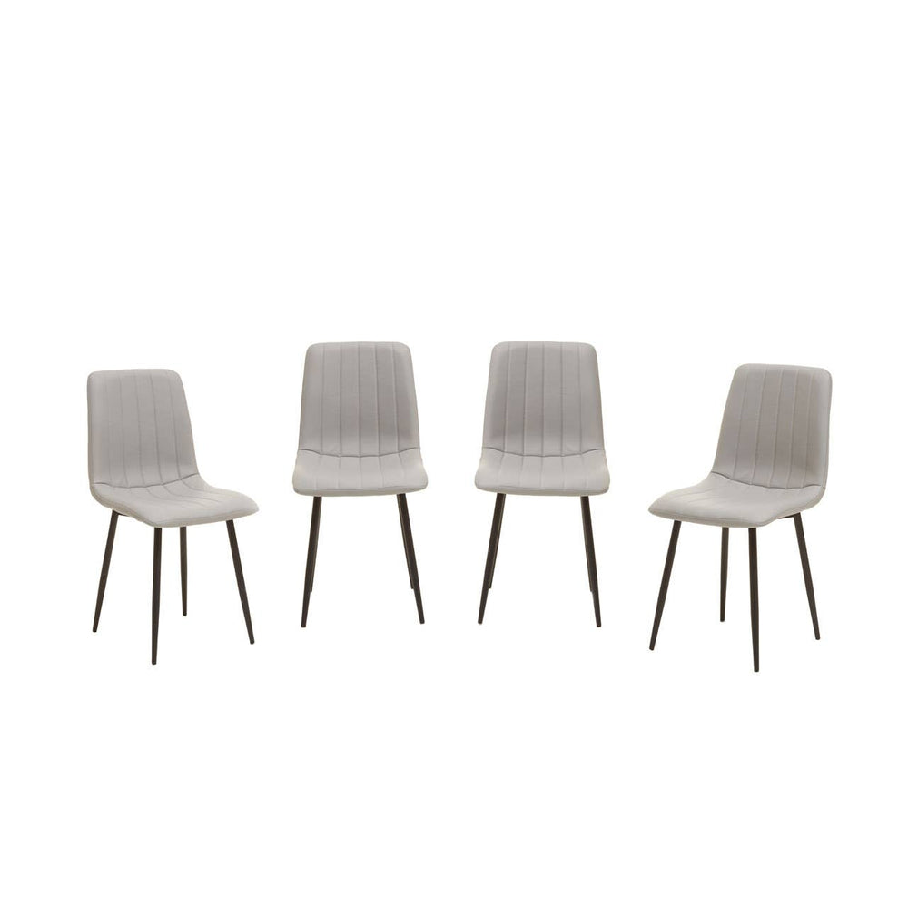 Modern Grey Dining Chair Set