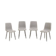 Modern Grey Dining Chair Set