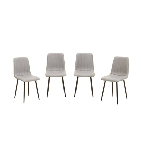 Modern Grey Dining Chair Set