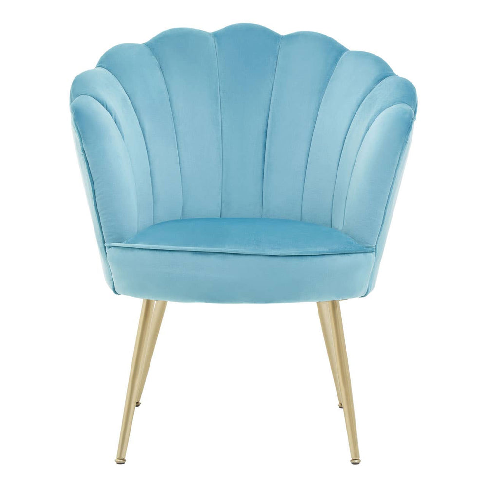 Luxe Aqua Velvet Chair