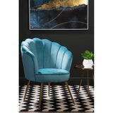 Luxe Aqua Velvet Chair