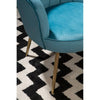 Luxe Aqua Velvet Chair