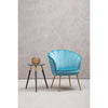 Luxe Aqua Velvet Chair