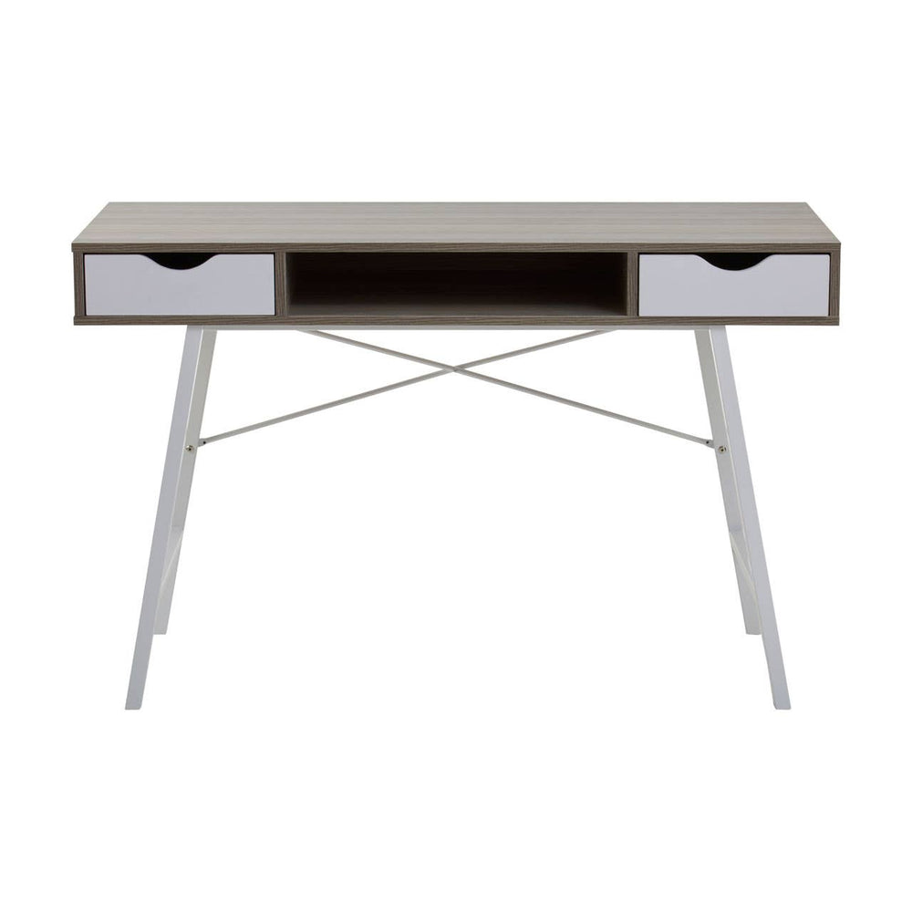 Modern Oak Desk with Drawers