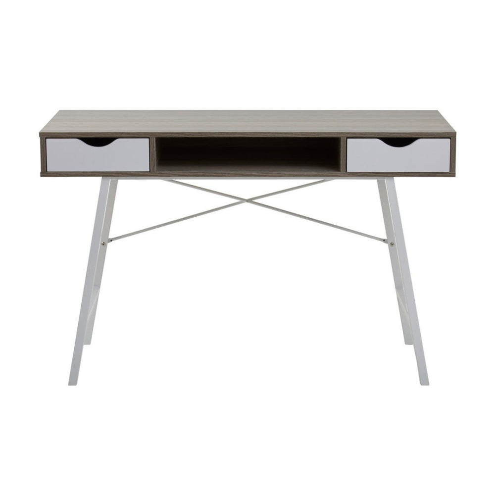 Modern Oak Desk with Drawers