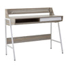 Rustic Oak Metal Desk