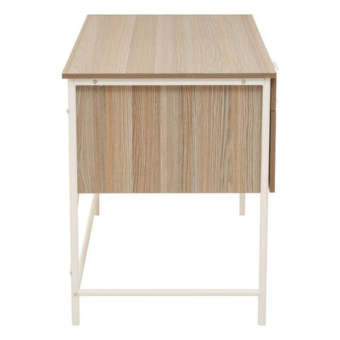 Oak Desk with Metal Frame