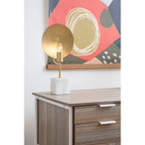 Oak Desk with Metal Frame