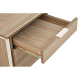 Oak Desk with Metal Frame