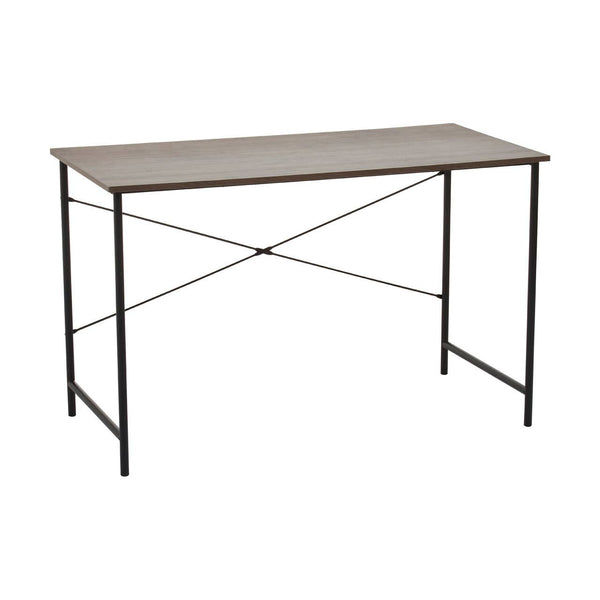 Oak Veneer Metal Frame Desk