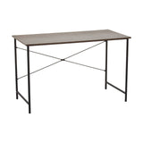 Oak Veneer Metal Frame Desk