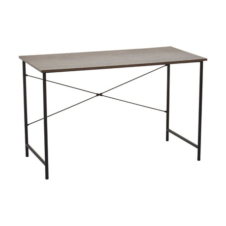 Oak Veneer Metal Frame Desk