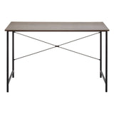Oak Veneer Metal Frame Desk