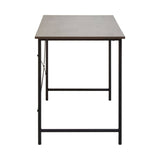 Oak Veneer Metal Frame Desk