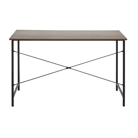 Oak Veneer Metal Frame Desk