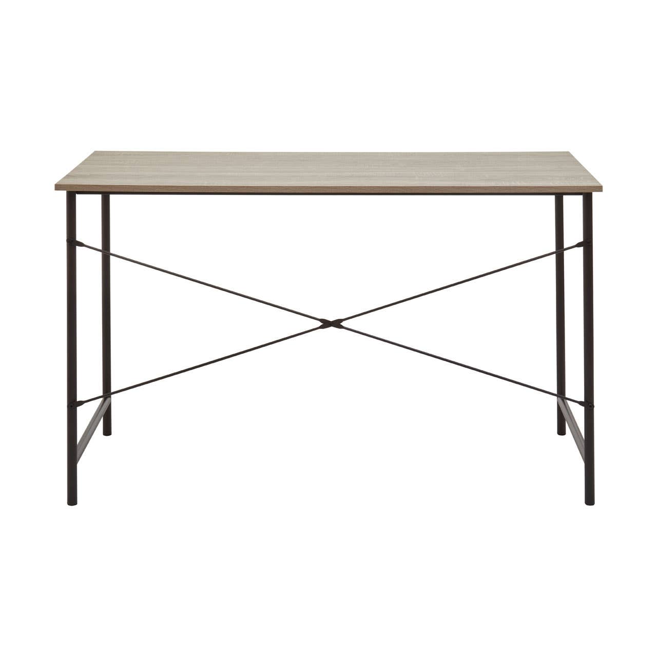 Rustic Oak Industrial Desk