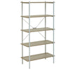 Oak & Metal Tiered Shelf
