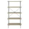 Oak & Metal Tiered Shelf