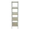 Oak & Metal Tiered Shelf