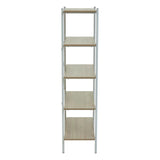 Oak & Metal Tiered Shelf