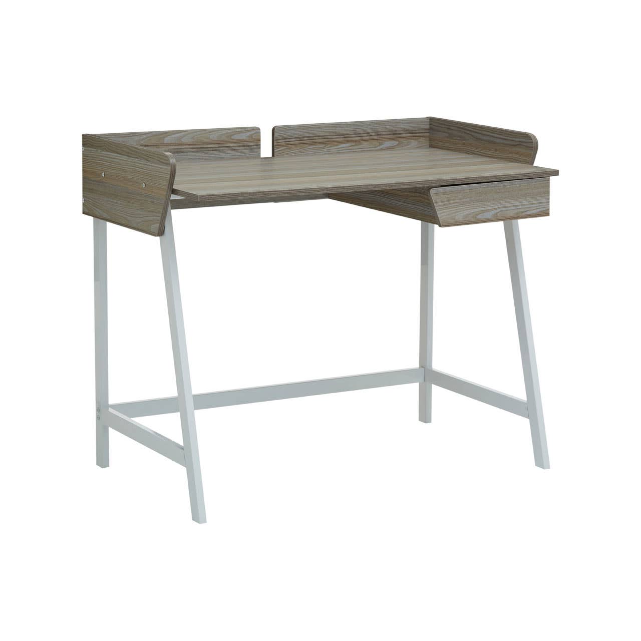 Oak Metal Frame Desk