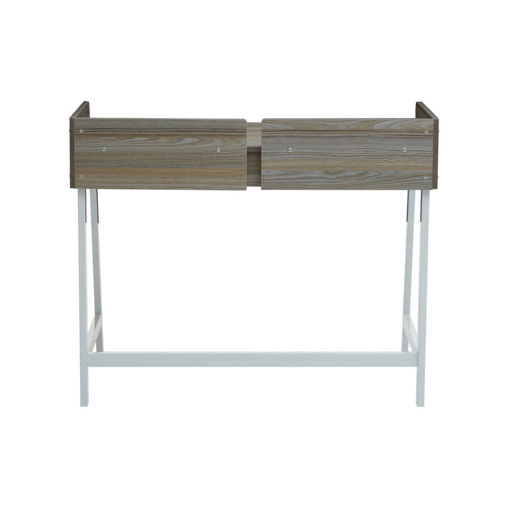 Oak Metal Frame Desk