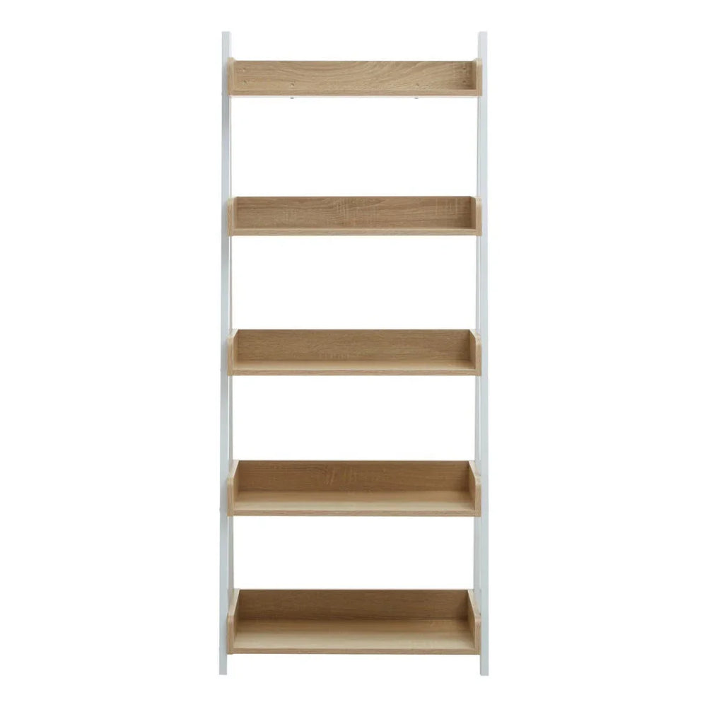 Oak Ladder Shelf Unit