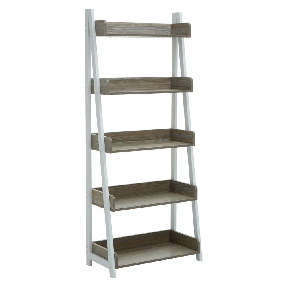 Oak Effect Industrial Shelf Unit