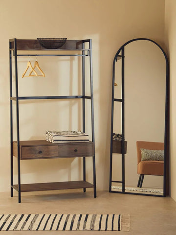 Modern Oak Storage Shelving