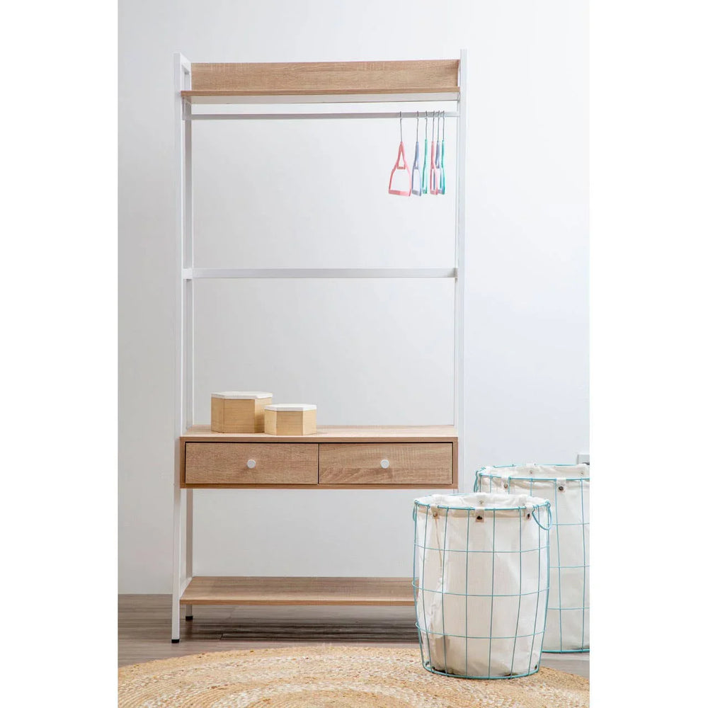 Oak Storage Unit with Drawers