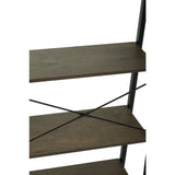 Industrial Oak Ladder Shelf