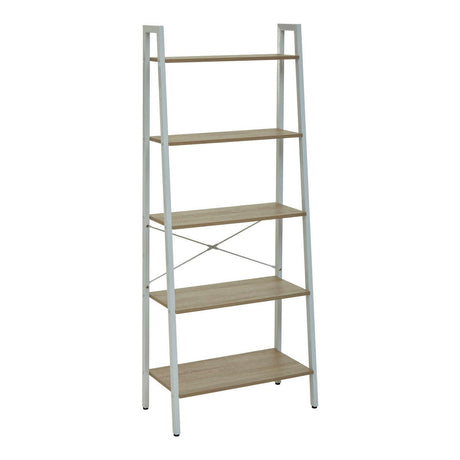 Oak Veneer Ladder Shelf