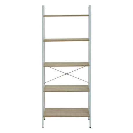 Oak Veneer Ladder Shelf
