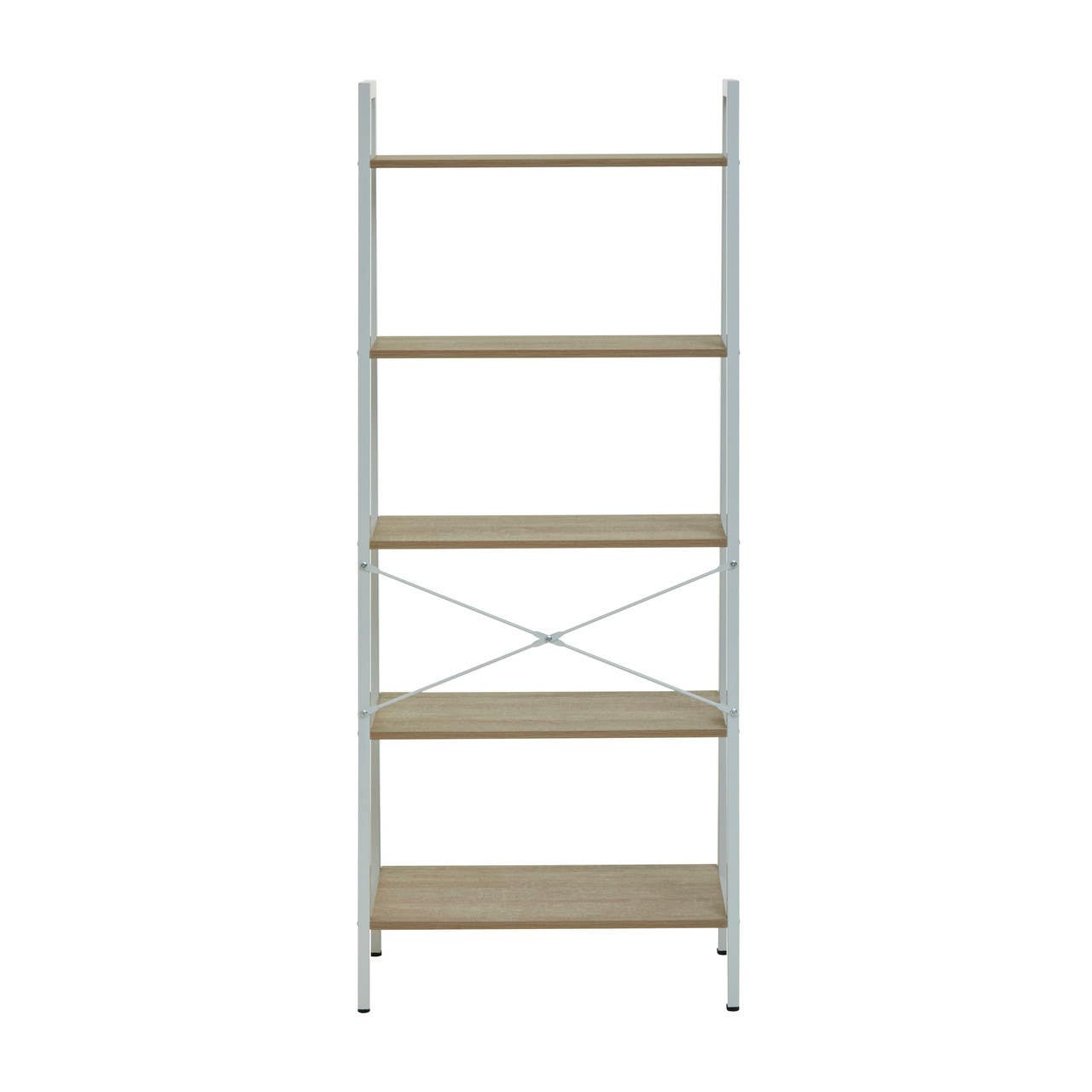Oak Veneer Ladder Shelf