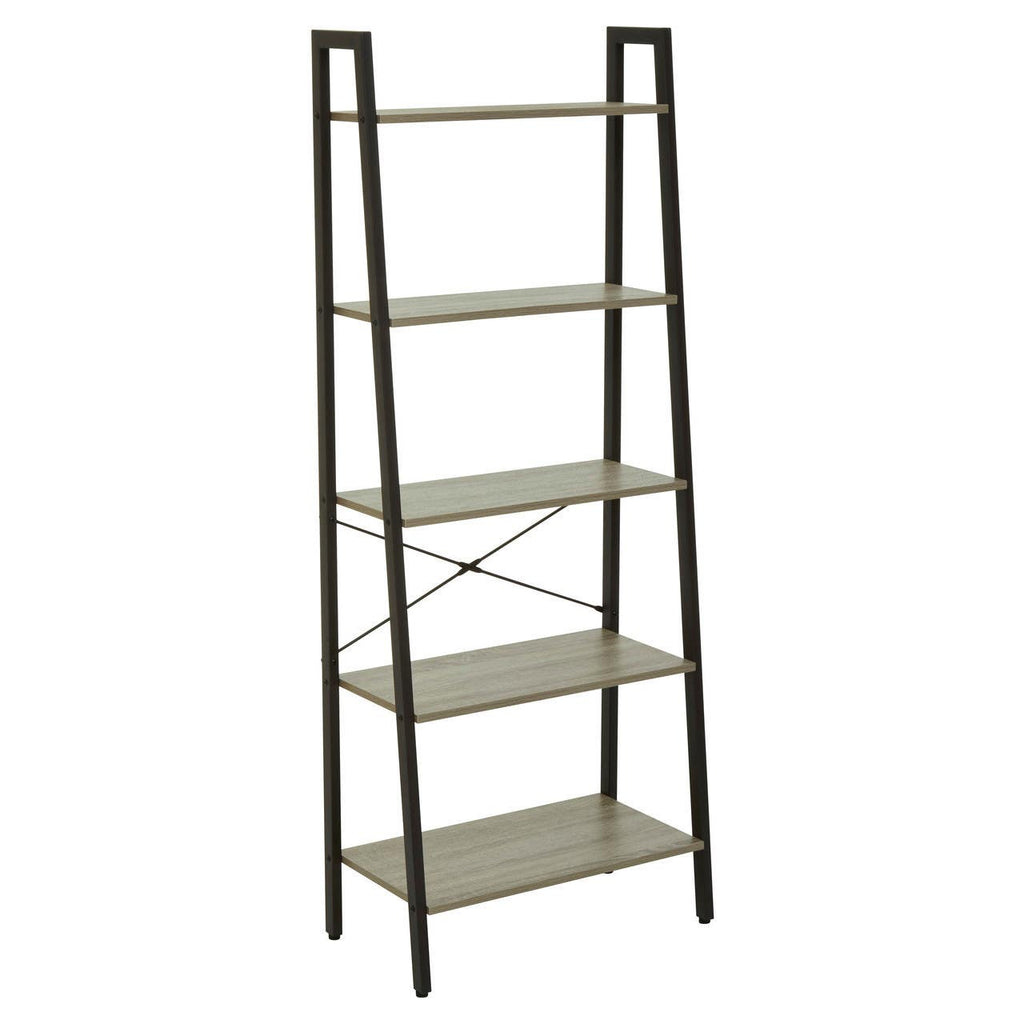 Industrial Oak Ladder Shelf