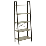 Industrial Oak Ladder Shelf