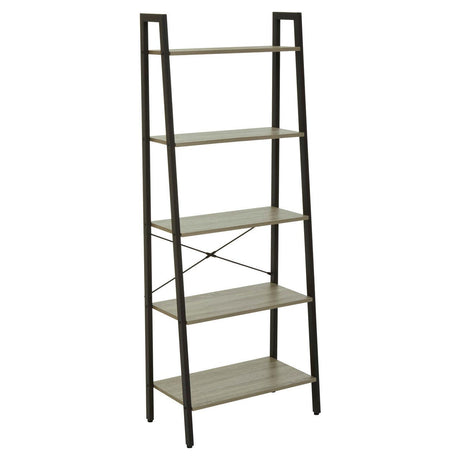 Industrial Oak Ladder Shelf