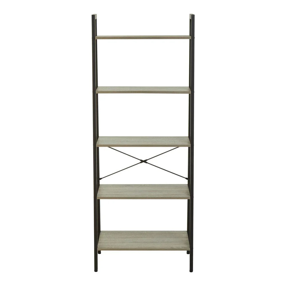 Industrial Oak Ladder Shelf