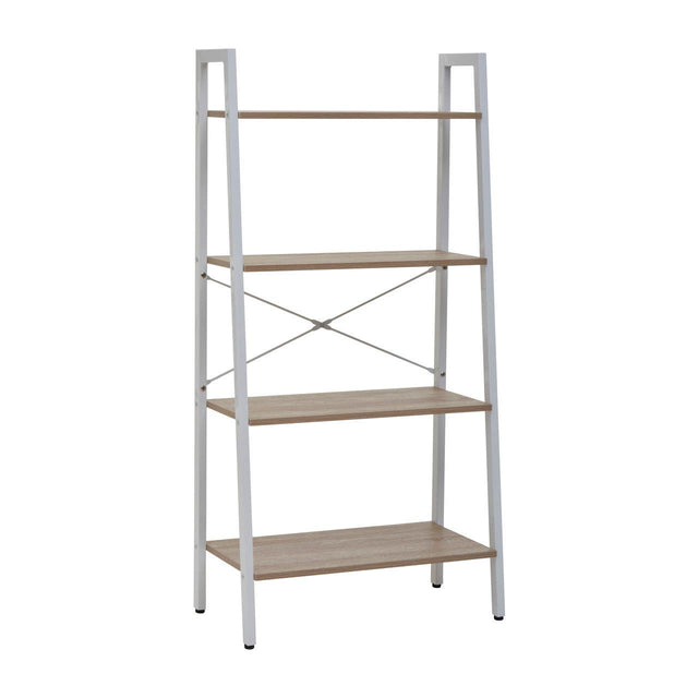 Oak Veneer Ladder Shelf