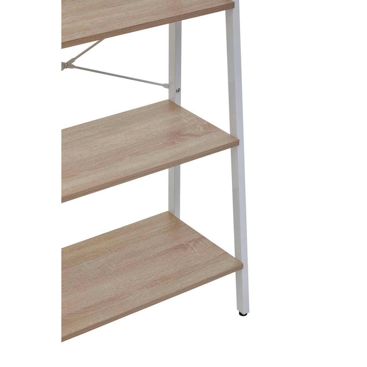 Oak Veneer Ladder Shelf