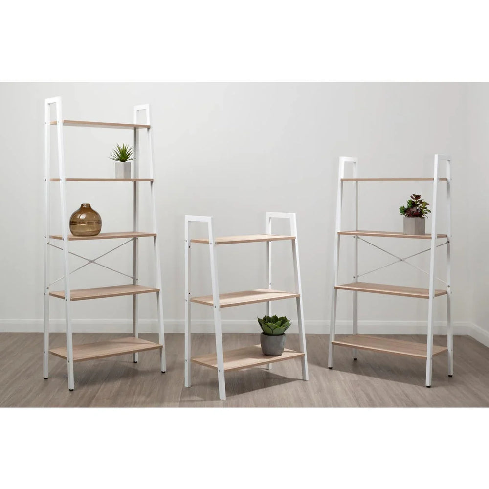 Oak Ladder Shelf Unit