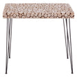 Rustic Wood Disc Console Table