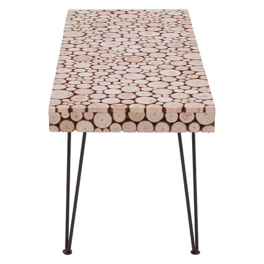 Rustic Fir Wood Coffee Table