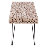 Rustic Fir Wood Coffee Table