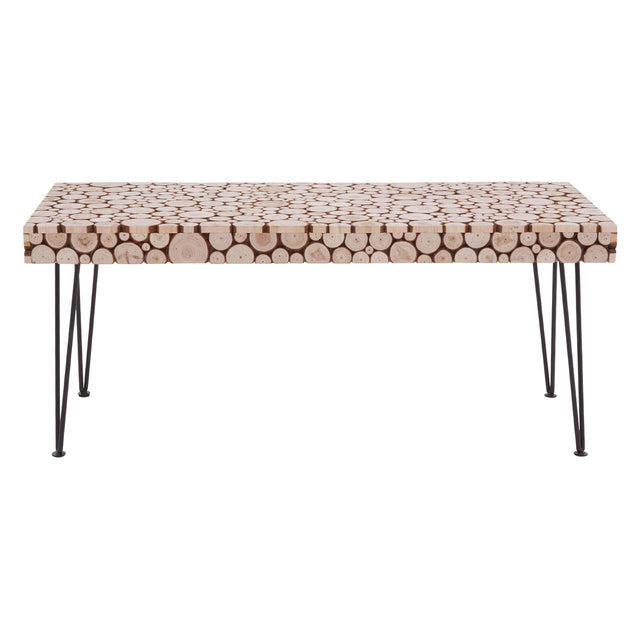 Rustic Fir Wood Coffee Table