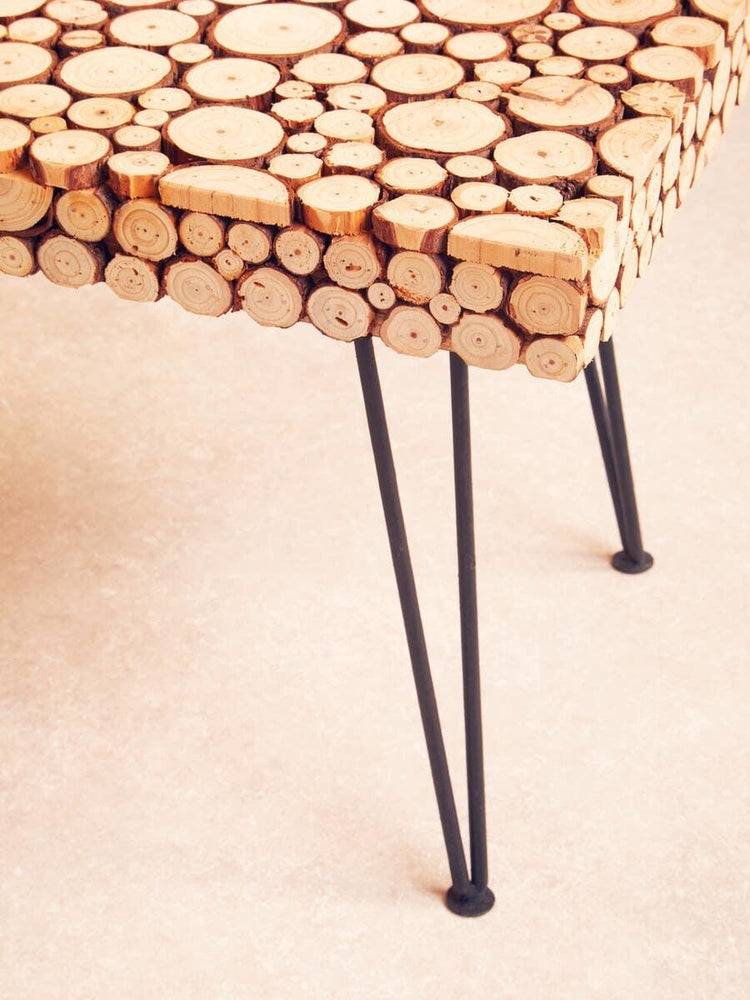 Rustic Fir Wood Coffee Table