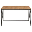 Rustic Luxe Parquet Console Table