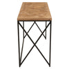 Rustic Luxe Parquet Console Table