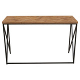 Rustic Luxe Parquet Console Table